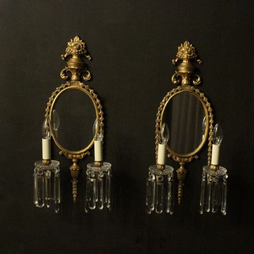 French Pair of Bronze Antique Girandoles