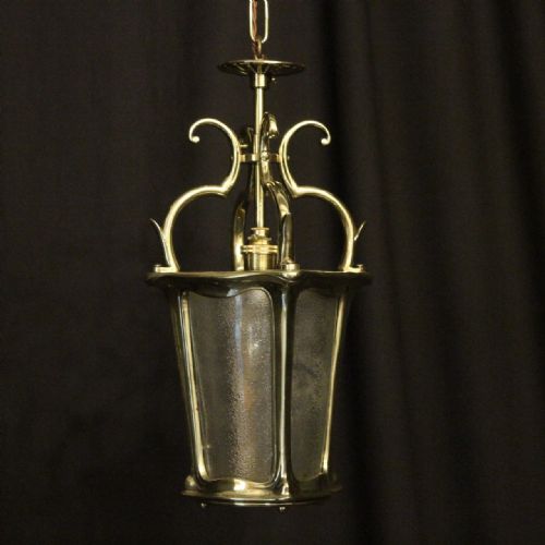 English Brass Single Light Antique Lantern