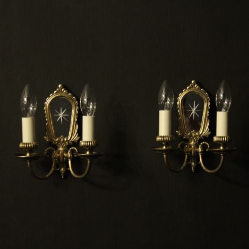 French Pair of Gilded Antique Girandoles