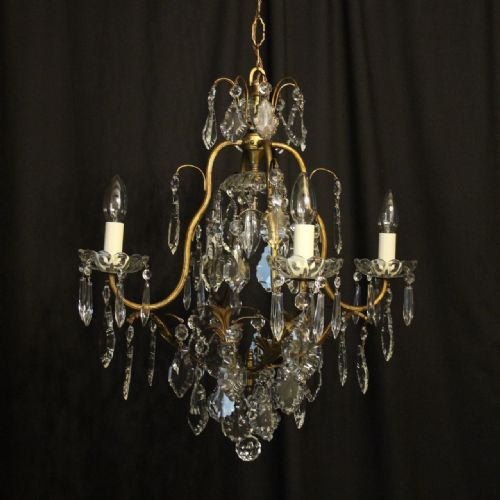 French Birdcage 5 Light Antique Chandelier