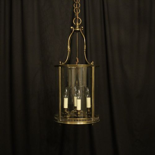 English Bronze Four Light Antique Hall Lantern