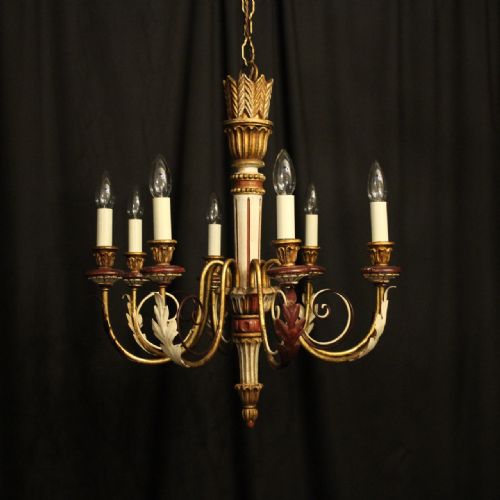Florentine 8 Light Polychrome & Toleware Chandelier