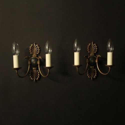 French Pair of Empire Antique Wall Lights
