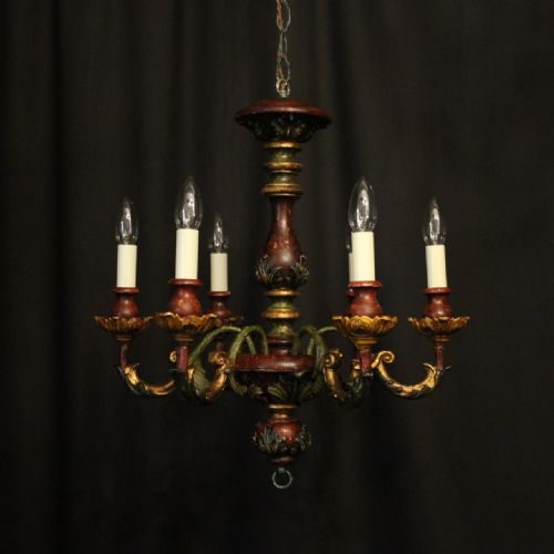Florentine 6 Light Polychrome Chandelier