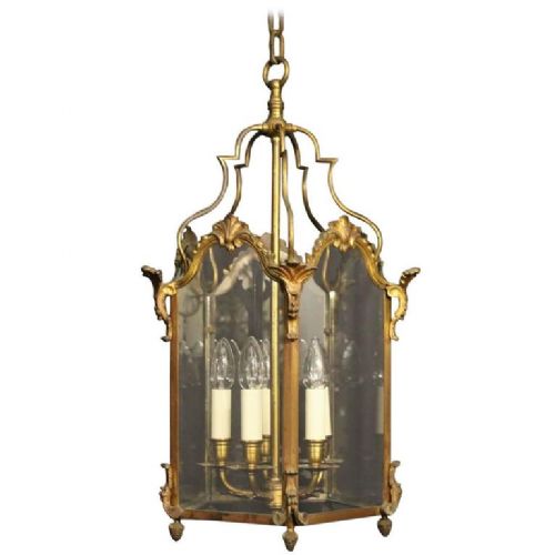 French 19th Century Bronze Five Light Antique Lantern