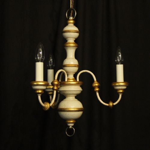 Florentine Triple Light Polychrome Chandelier
