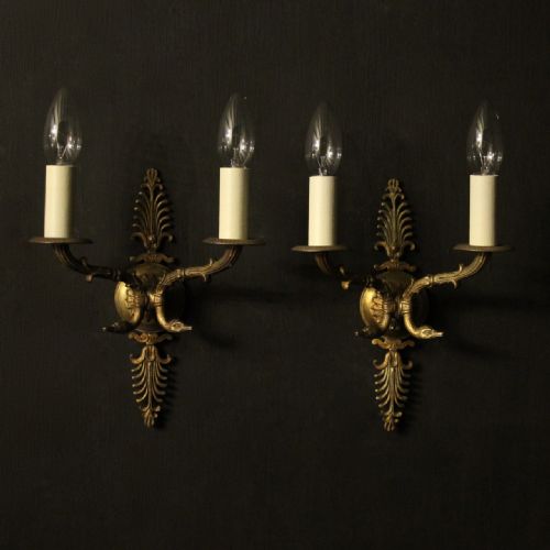 French Pair of Empire Antique Wall Lights