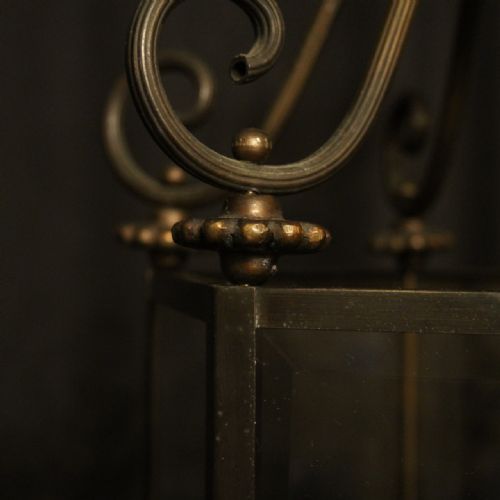 FRENCH HEXAGONAL TRIPLE LIGHT HALL LANTERN - ADDITIONAL PHOTO 7