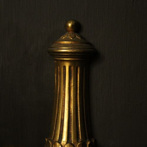 FRENCH GILDED BRONZE TWIN ARM WALL LIGHTS - ADDITIONAL PHOTO 8