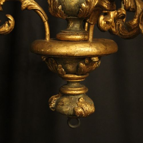 FLORENTINE TRIPLE LIGHT POLYCHROME CHANDELIER - ADDITIONAL PHOTO 4