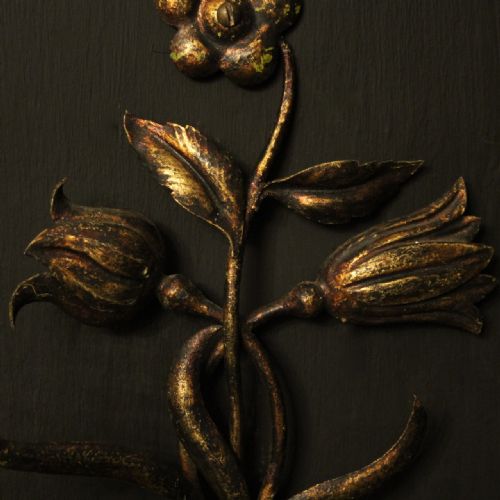 FLORENTINE PAIR OF TOLEWARE TWIN ARM WALL LIGHTS - ADDITIONAL PHOTO 3