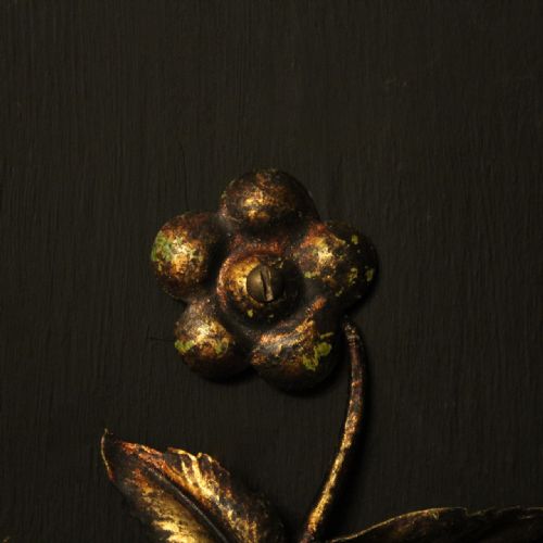 FLORENTINE PAIR OF TOLEWARE TWIN ARM WALL LIGHTS - ADDITIONAL PHOTO 5