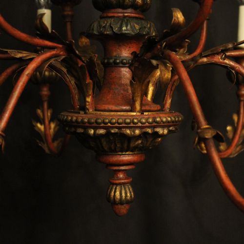 FLORENTINE 12 LIGHT POLYCHROME CHANDELIER - ADDITIONAL PHOTO 3
