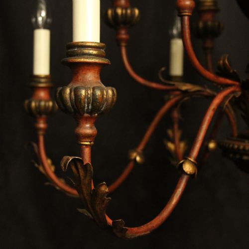 FLORENTINE 12 LIGHT POLYCHROME CHANDELIER - ADDITIONAL PHOTO 4
