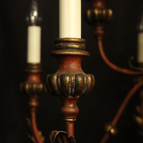 FLORENTINE 12 LIGHT POLYCHROME CHANDELIER - ADDITIONAL PHOTO 8