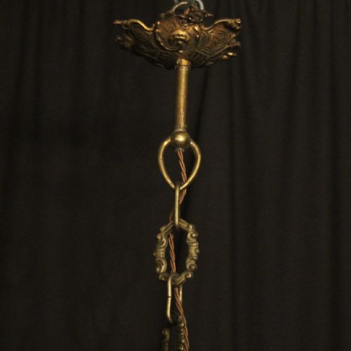 ITALIAN GILDED BRONZE CRYSTAL 16 LIGHT ANTIQUE CHANDELIER - ADDITIONAL PHOTO 9