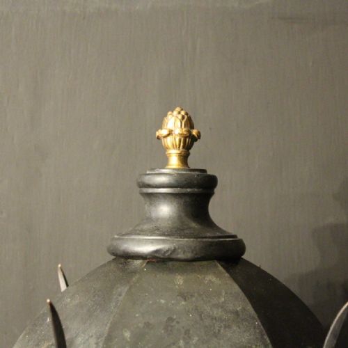 ENGLISH GOTHIC BRONZE ANTIQUE WALL LANTERNS - ADDITIONAL PHOTO 3