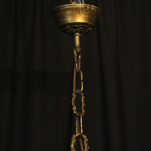 ITALIAN GILDED CRYSTAL 15 LIGHT ANTIQUE CHANDELIER - ADDITIONAL PHOTO 8