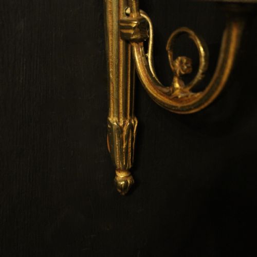 FRENCH PAIR OF SINGLE GILDED ANTIQUE WALL LIGHTS - ADDITIONAL PHOTO 6