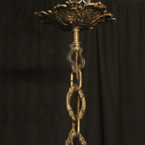 FRENCH GILDED BRONZE CRYSTAL 12 LIGHT ANTIQUE CHANDELIER - ADDITIONAL PHOTO 8