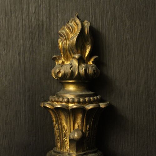 FRENCH 19TH CENTURY GILDED BRONZE TWIN ARM WALL SCONCES - ADDITIONAL PHOTO 5