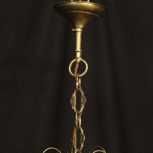 FRENCH GILDED BIRDCAGE 4 LIGHT ANTIQUE CHANDELIER - ADDITIONAL PHOTO 9
