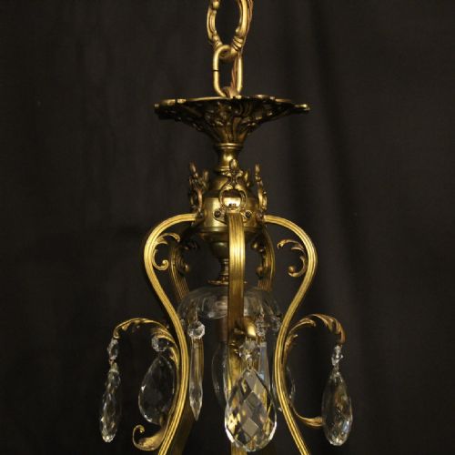 FRENCH GILDED BRONZE CRYSTAL 16 LIGHT ANTIQUE CHANDELIER - ADDITIONAL PHOTO 8