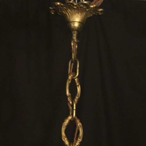 FRENCH GILDED BRONZE CRYSTAL 16 LIGHT ANTIQUE CHANDELIER - ADDITIONAL PHOTO 9