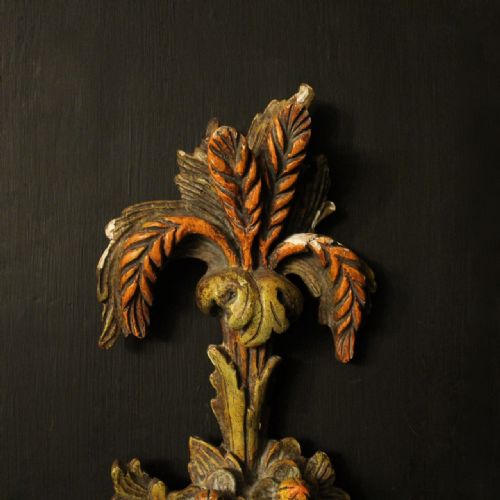 ITALIAN PAIR OF POLYCHROME TWIN ARM WALL LIGHTS - ADDITIONAL PHOTO 6