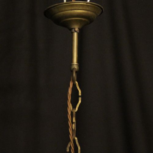 FRENCH GILDED BIRDCAGE 4 LIGHT ANTIQUE CHANDELIER - ADDITIONAL PHOTO 9