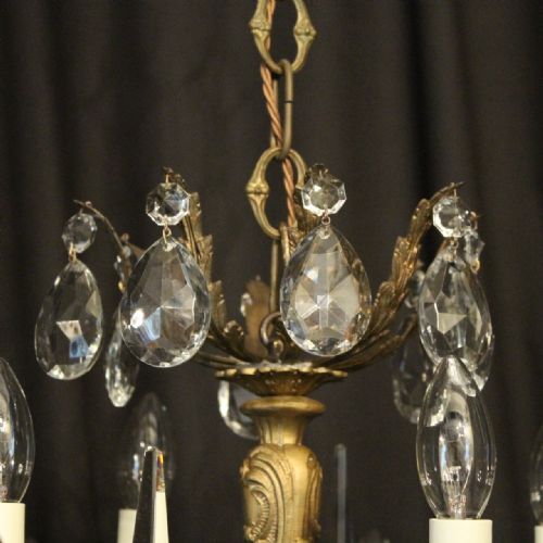 ITALIAN GILDED 12 LIGHT DOUBLE TIERED ANTIQUE CHANDELIER - ADDITIONAL PHOTO 7