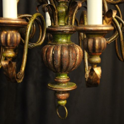 FLORENTINE 15 LIGHT DOUBLE TIERED POLYCHROME CHANDELIER - ADDITIONAL PHOTO 3