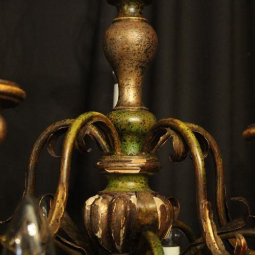 FLORENTINE 15 LIGHT DOUBLE TIERED POLYCHROME CHANDELIER - ADDITIONAL PHOTO 4