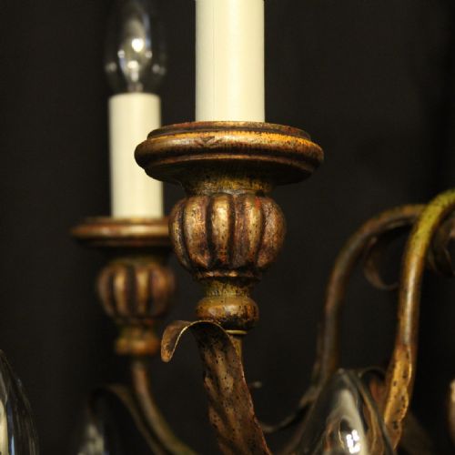 FLORENTINE 15 LIGHT DOUBLE TIERED POLYCHROME CHANDELIER - ADDITIONAL PHOTO 8