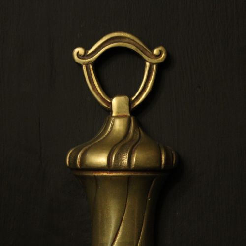 FRENCH PAIR OF BRONZE TWIN ARM ANTIQUE WALL LIGHTS - ADDITIONAL PHOTO 8