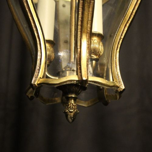 FRENCH PAIR OF TRIPLE LIGHT HALL LANTERNS - ADDITIONAL PHOTO 8
