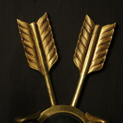 FRENCH SET OF 3 EMPIRE GILDED ANTIQUE WALL LIGHTS - ADDITIONAL PHOTO 6