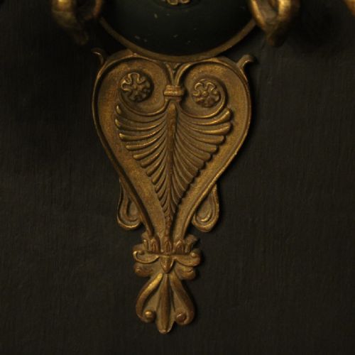 FRENCH PAIR OF GILDED BRONZE EMPIRE ANTIQUE WALL LIGHTS - ADDITIONAL PHOTO 7