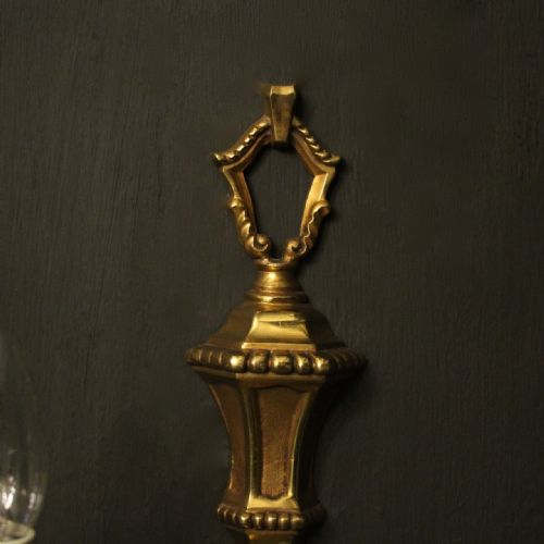 FRENCH PAIR OF GILDED BRONZE ANTIQUE WALL LIGHTS - ADDITIONAL PHOTO 8
