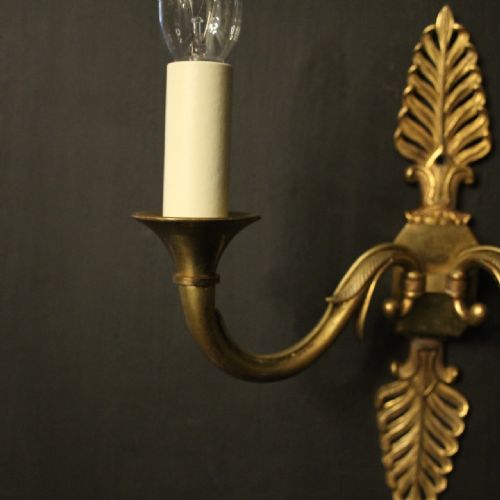 FRENCH PAIR OF EMPIRE ANTIQUE WALL LIGHTS - ADDITIONAL PHOTO 6