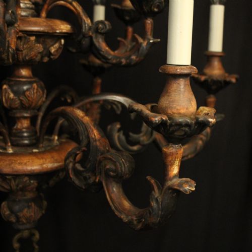 FLORENTINE 12 LIGHT POLYCHROME DOUBLE TIERED CHANDELIER - ADDITIONAL PHOTO 2