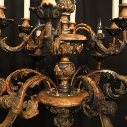 FLORENTINE 12 LIGHT POLYCHROME DOUBLE TIERED CHANDELIER - ADDITIONAL PHOTO 5