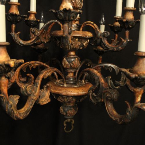 FLORENTINE 12 LIGHT POLYCHROME DOUBLE TIERED CHANDELIER - ADDITIONAL PHOTO 8