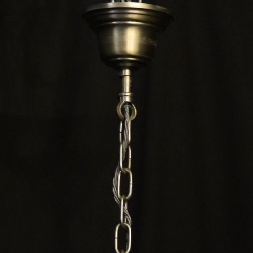 FRENCH SILVER PLATED 8 LIGHT CHANDELIER - ADDITIONAL PHOTO 9