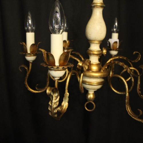 FLORENTINE 6 LIGHT POLYCHROME CHANDELIER - ADDITIONAL PHOTO 1