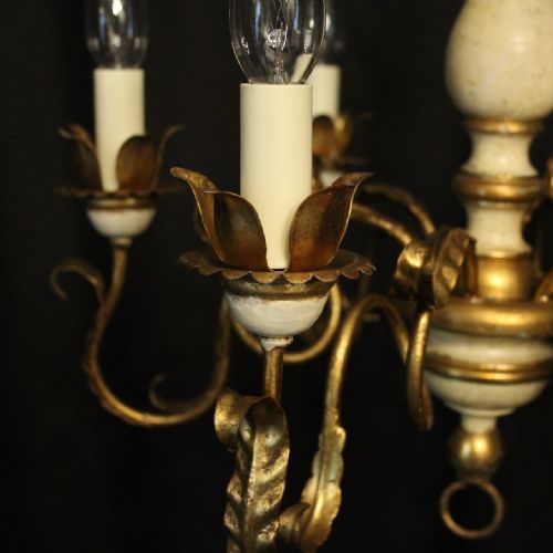 FLORENTINE 6 LIGHT POLYCHROME CHANDELIER - ADDITIONAL PHOTO 5