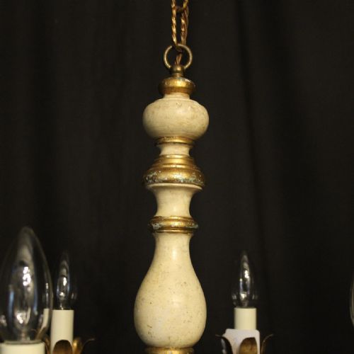 FLORENTINE 6 LIGHT POLYCHROME CHANDELIER - ADDITIONAL PHOTO 8