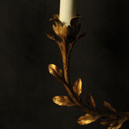 ITALIAN PAIR OF GILTWOOD PALLADIO WALL LIGHTS - ADDITIONAL PHOTO 5