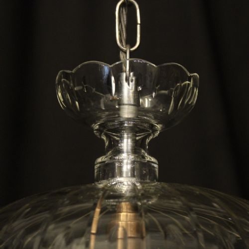 ENGLISH PAIR OF ANTIQUE CRYSTAL BAG CHANDELIERS - ADDITIONAL PHOTO 5
