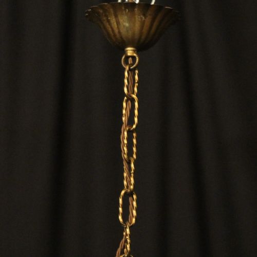 ITALIAN FLORENTINE 5 LIGHT LEAF CHANDELIER - ADDITIONAL PHOTO 9